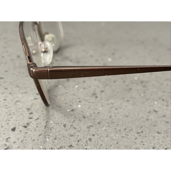 Safilo Elasta Eyeglasses Frames ONLY Italy 56-18-145 9HM 7115 Aviator Brown - Picture 4 of 14